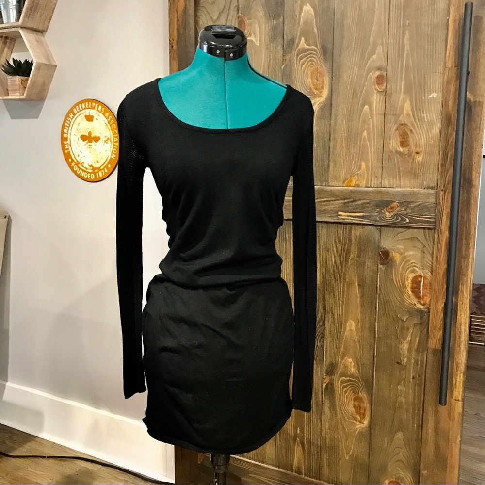 Express Knit & Mesh Dress S